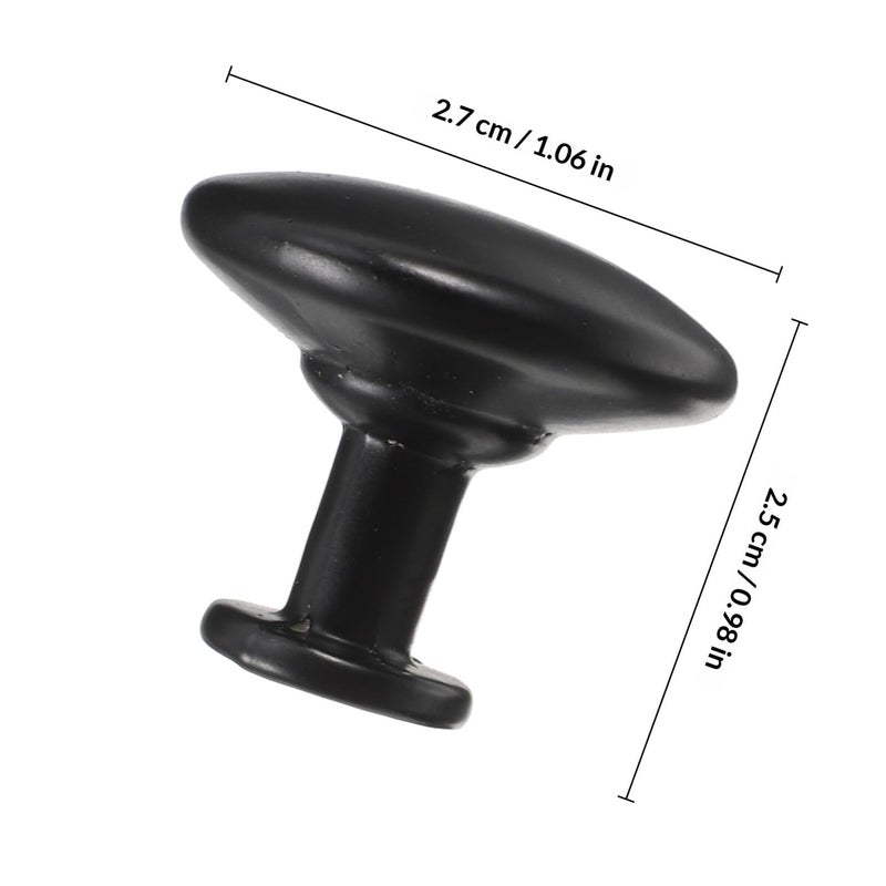6Pcs Black Aluminum Alloy Kitchen Cabinet Handles Drawer Pulls Wardrobe Knobs - Image 3
