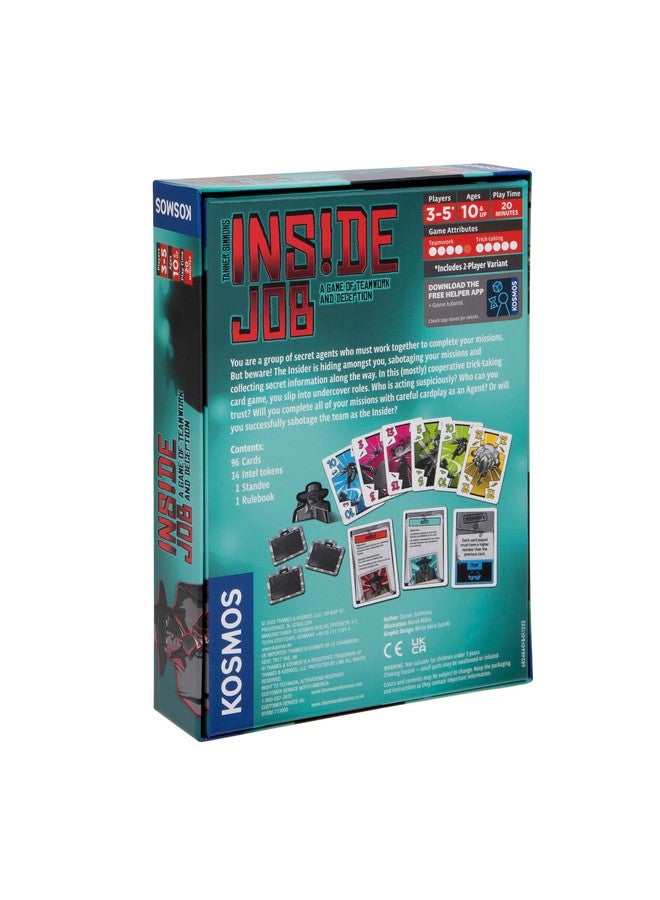 Thames & Kosmos Inside Job | Social Deduction Game | Card Game | Family Games | Kosmos | 2-5 Players | Spy Games | Fast-Paced - Image 2