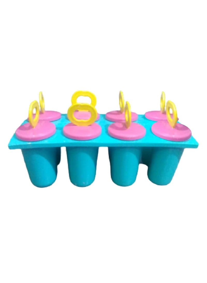 Pass Pass pass pass Ice Cream Candy Kulfi Set 8 Plastic Maker Mould ice Stick Trays  - Image 4