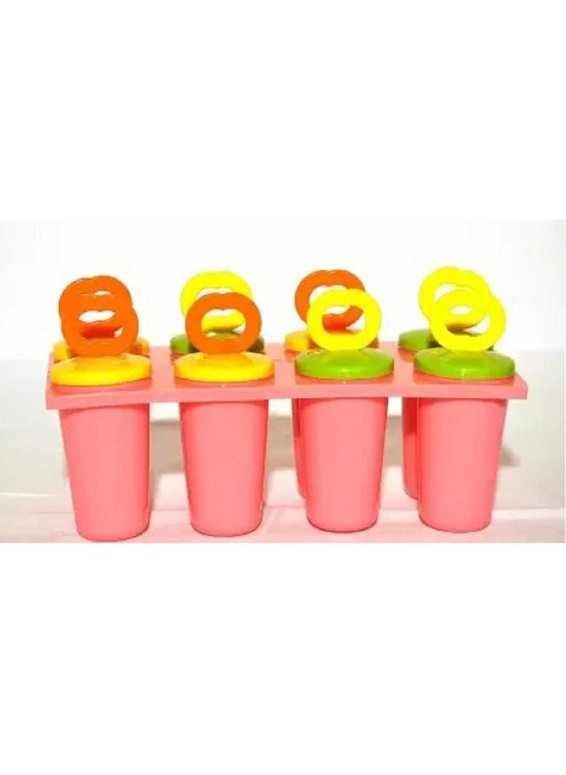 Pass Pass pass pass Ice Cream Candy Kulfi Set 8 Plastic Maker Mould ice Stick Trays  - Image 2