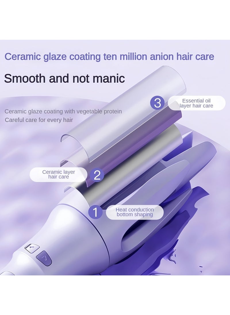 DRAVEN - GG - Automatic Hair Curling Iron,Automatic Hair Curler Rotating,Easy-to-use Travel Automatic Curling Iron,Fast Heating Small Auto Curing Wand for Curls Waves,3 Adjustable Temps Hair styling tool - Image 1