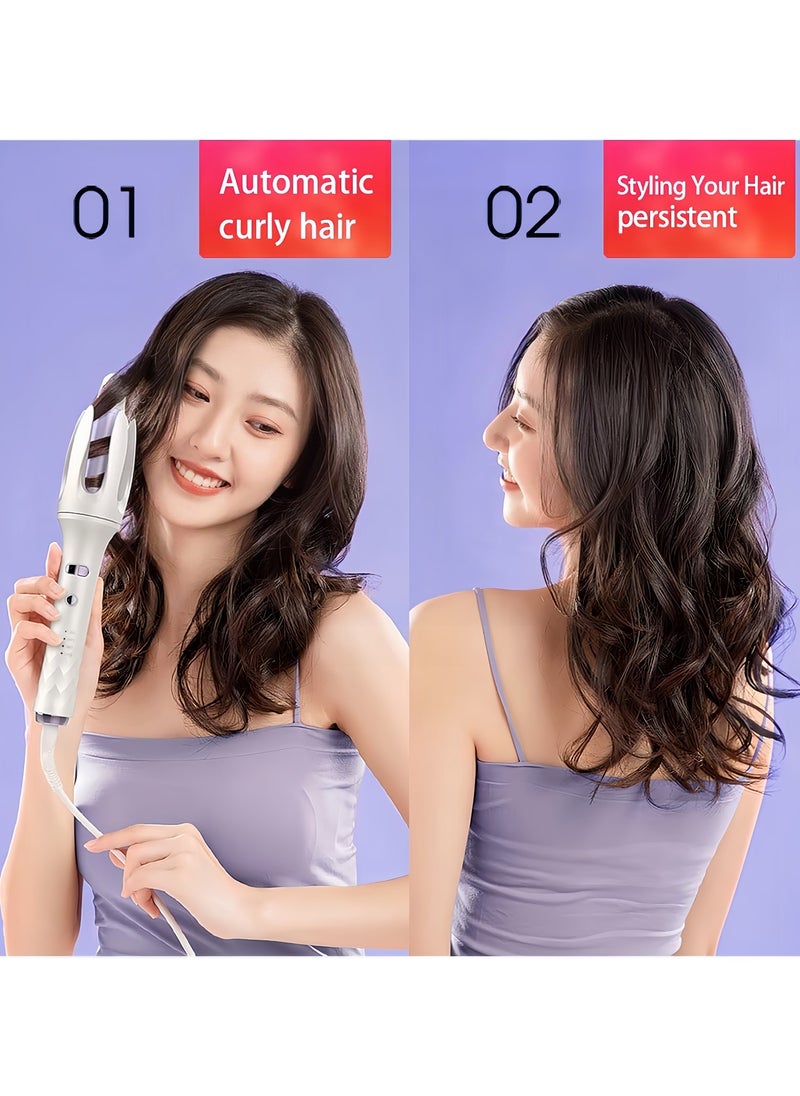 DRAVEN - GG - Automatic Hair Curling Iron,Automatic Hair Curler Rotating,Easy-to-use Travel Automatic Curling Iron,Fast Heating Small Auto Curing Wand for Curls Waves,3 Adjustable Temps Hair styling tool - Image 1