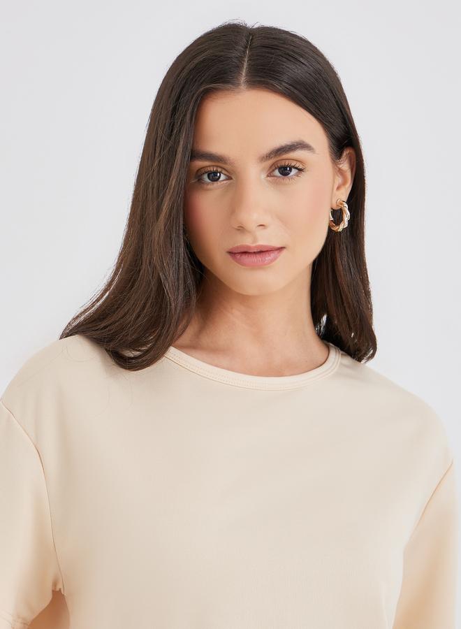 تايك تو طقم تي شيرت وبنطلون كاجوال صلب قطعتين - Image 4