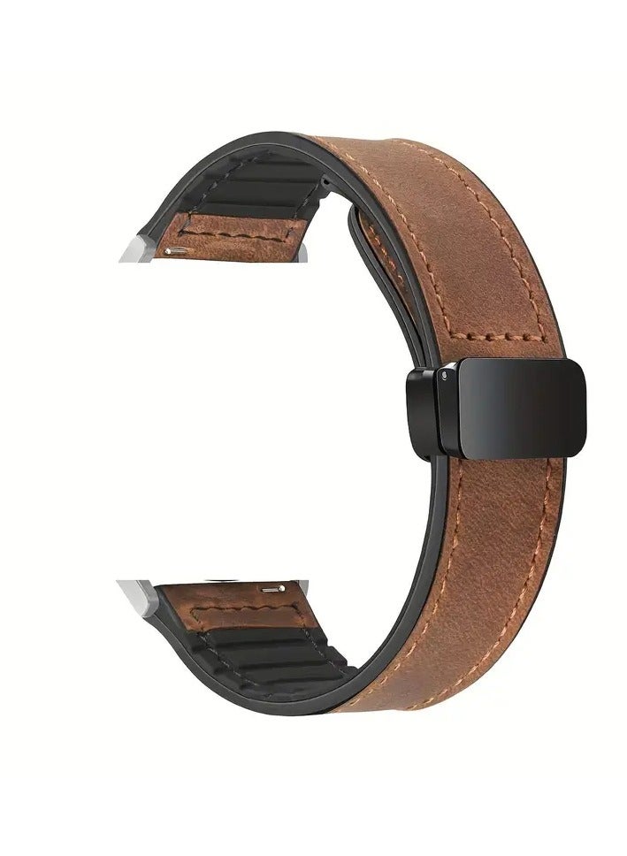 Silicone Strap Compatible with Huawei Watch Fit 3, Adjustable Sports Magnetic Soft Leather Replacement Bracelet for Huawei Watch Fit 3.  - Image 3