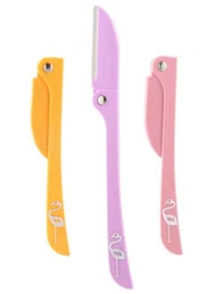 3-Piece Flamingos Ladies Razor For Facial And Body Hair Yellow/Pink/Purple - pzsku/Z557813FE295DC264B271Z/45/1741006494/f0a92167-e2b1-413a-b28a-42a52a9e747f