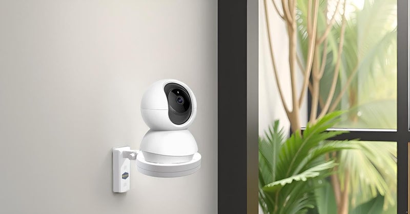 Bectro حامل كاميرا CCTV من PVC للتثبيت على الجدران والأسقف، لاصق قوي للتثبيت المباشر بدون حفر، للاستخدام الداخلي والخارجي (1080p، عبوة من 1 مجموعة) - Image 2