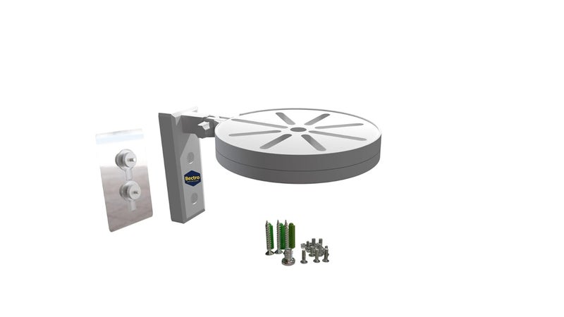 Bectro حامل كاميرا CCTV من PVC للتثبيت على الجدران والأسقف، لاصق قوي للتثبيت المباشر بدون حفر، للاستخدام الداخلي والخارجي (1080p، عبوة من 1 مجموعة) - Image 1