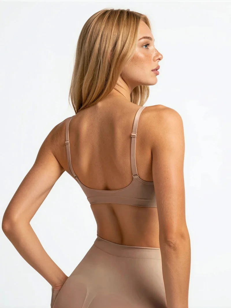 هيكاب Premium Seamless Adjustable Strap Bralette Shapewear