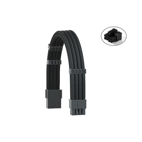 Formulamod Power Supply PSU Cable Extension Kit,18AWG Sleeved 1x 24pin ATX/2x 8(4+4) pin EPS Cable Extension PC,11.8inch with Cable Combs(Black,BKP) - Image 3