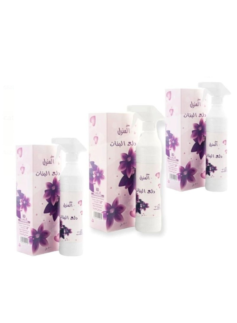 بانافع معطر للمنزل دلع البنات بانافع 3 قطع 500 مل - Image 1