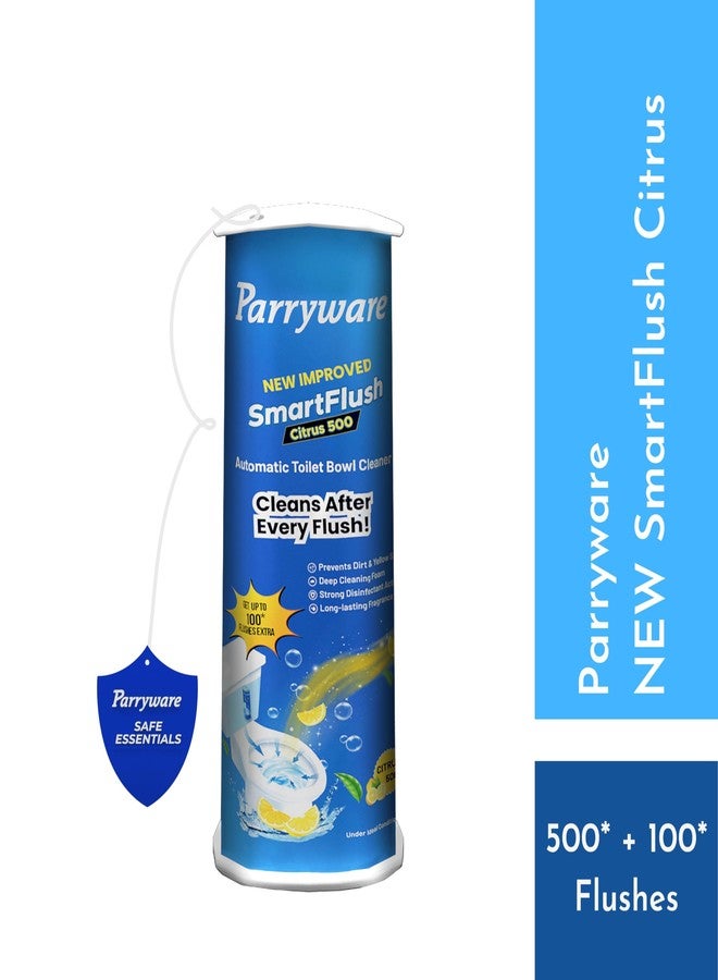 Parryware منظف المرحاض الأوتوماتيكي باري وير سمارت فلاش داخل الخزان - حمضيات ٥٠٠ | يدوم حتى ٦٠٠ استخدام | تعقيم بنسبة ٩٩٫٩٪ | ينظف بعد كل استخدام | FCSF0103 - Image 2