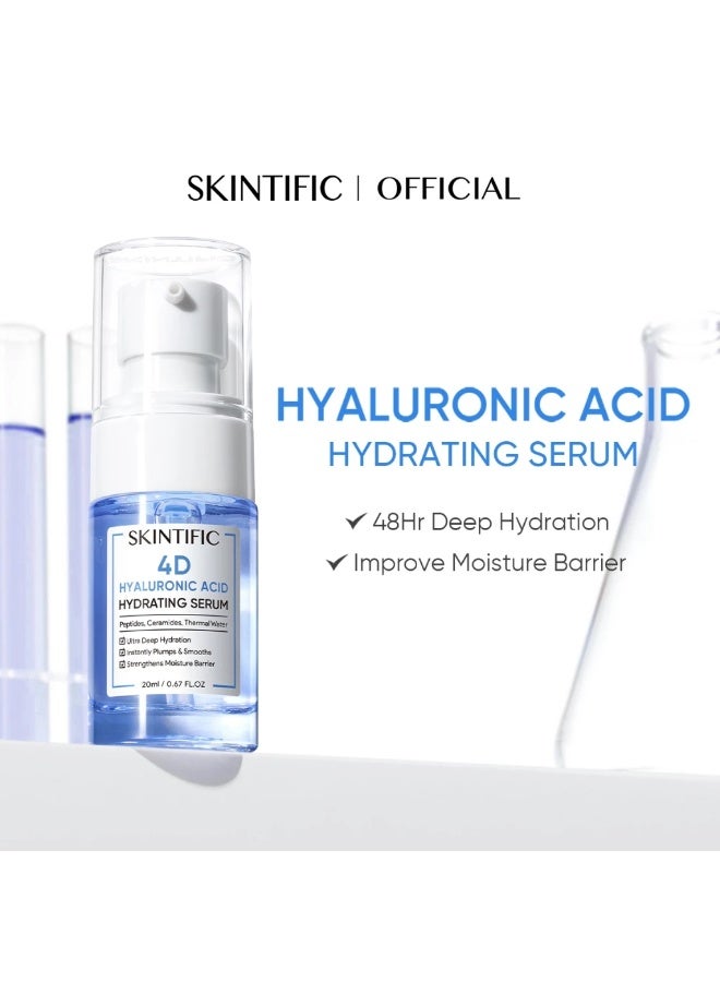 سكينتفيك سيروم سكينتيفيك 4D المرطب بحمض الهيالورونيك النقي، سيروم رذاذ متوهج لترطيب بشرة الوجه (20 مل) - Image 2