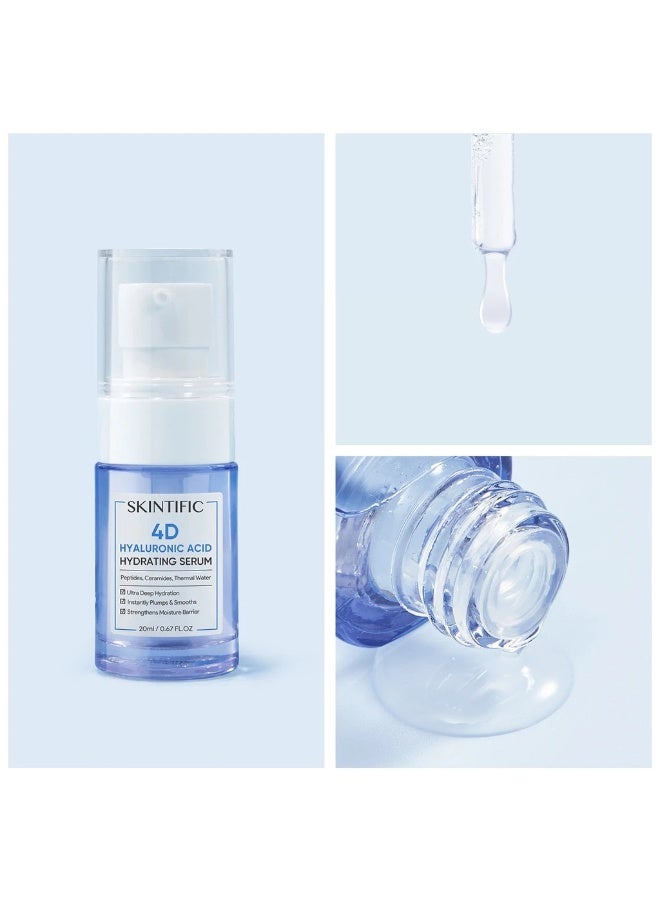 سكينتفيك سيروم سكينتيفيك 4D المرطب بحمض الهيالورونيك النقي، سيروم رذاذ متوهج لترطيب بشرة الوجه (20 مل) - Image 5