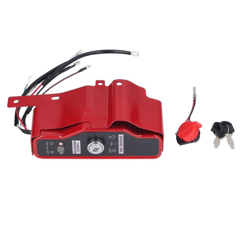 Ignition Key Switch Box Ignition Starter Switch Kit with 2 Keys for GX340 GX390 11hp 13hp Gas Engine - Image 1