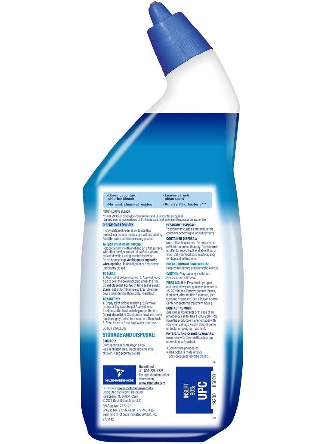Lysol - Lysol Bleach Free Hydrogen Peroxide Toilet Bowl Cleaner, Fresh, 24oz - Image 1