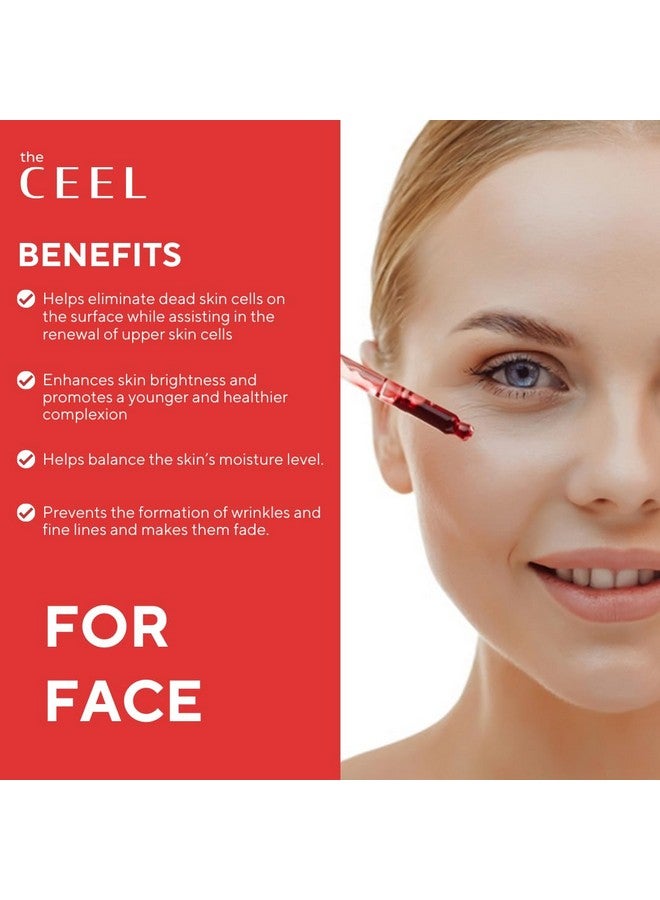 the CEEL Facial Peeling Serum With 10% Aha 2% Bha Saliscylic Acid Serum For Blemishes Chemical Peel At Home Glycolic Acid Peel With Hyaluronic Acidaha And Bha 1.00 Fl.Oz (30 Ml) - Image 2