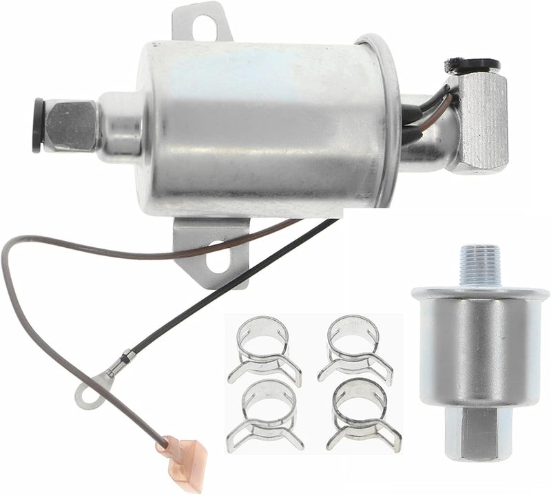 Chacarbtu E11010 Fuel Pump for Onan 5500 RV Generator Set with Fuel Filter and Clamps - Image 1