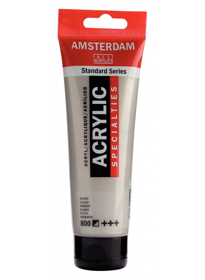 Amsterdam Standard Series Acrylic Tube 120ml Silver 800 (17098002) - Image 3