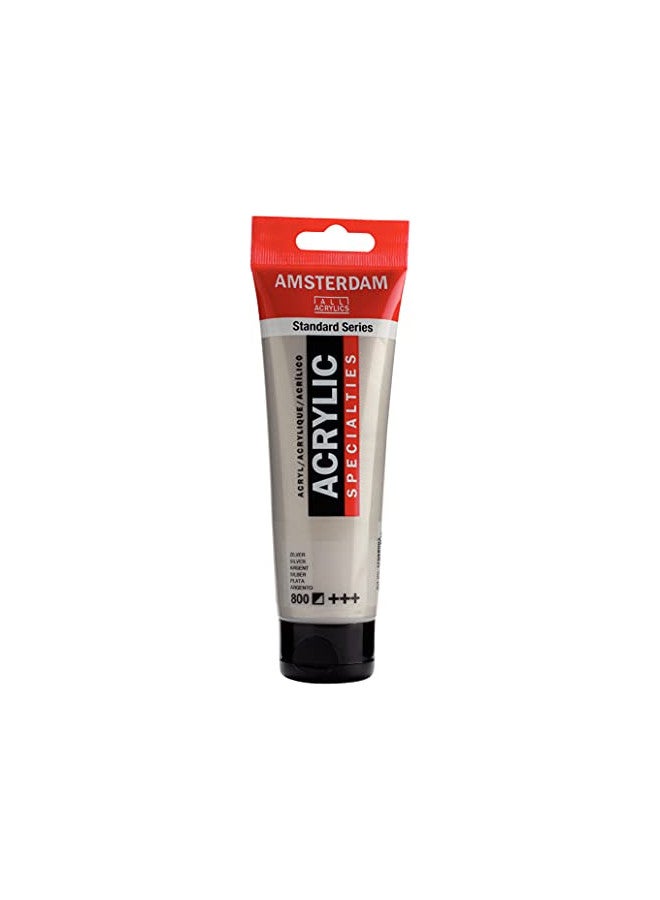 Amsterdam Standard Series Acrylic Tube 120ml Silver 800 (17098002) - Image 1