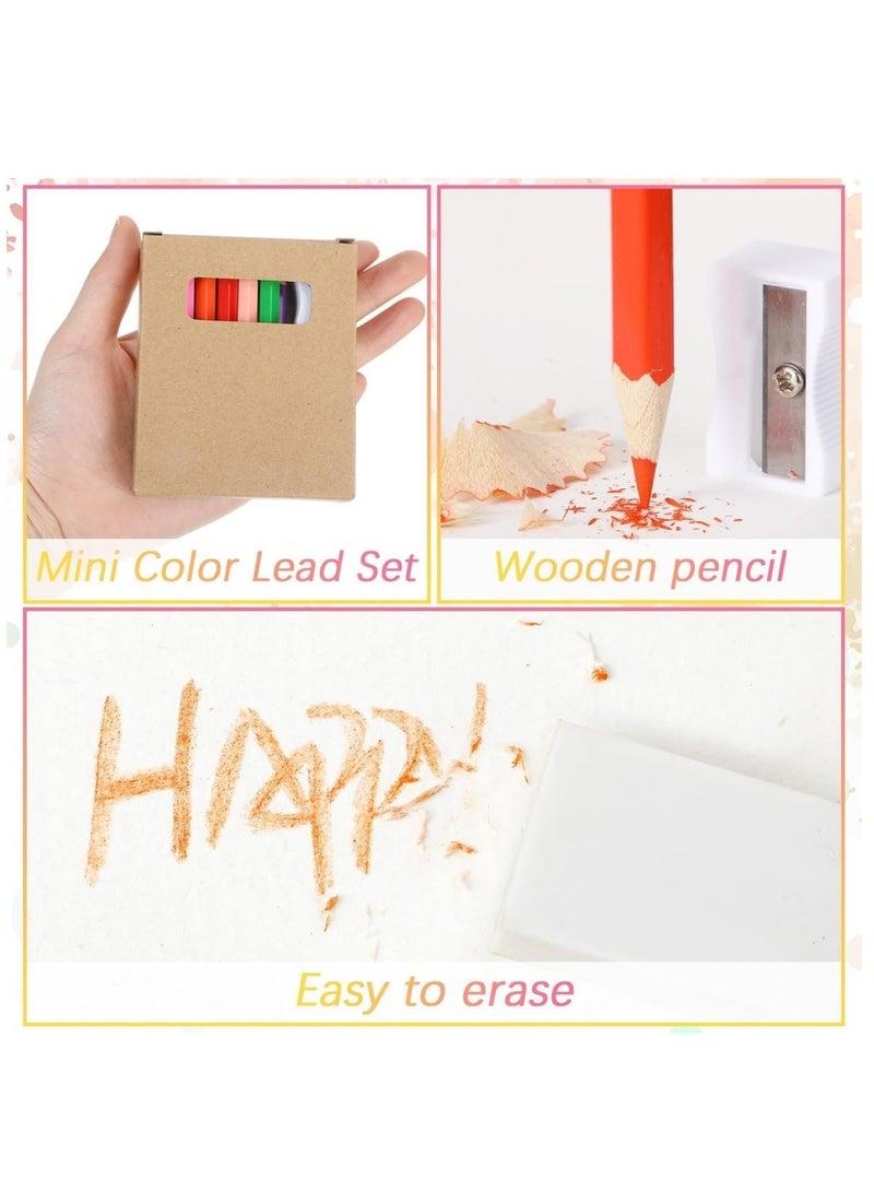 دايلي شيك 144 قطعة/12 صندوقًا من أقلام الرصاص الملونة للأطفال، 3.5 بوصة، 12 لونًا مختلفًا مع مبراة وممحاة للرسم، العودة إلى المدرسة، لوازم الفصل الدراسي - Image 4