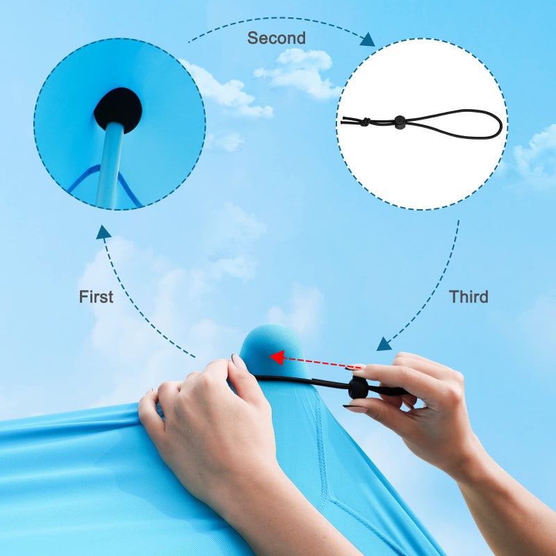 COMMOUDS Extra Replacement Pole for Beach Tent Sun Shelter(1 Pack) - Image 3