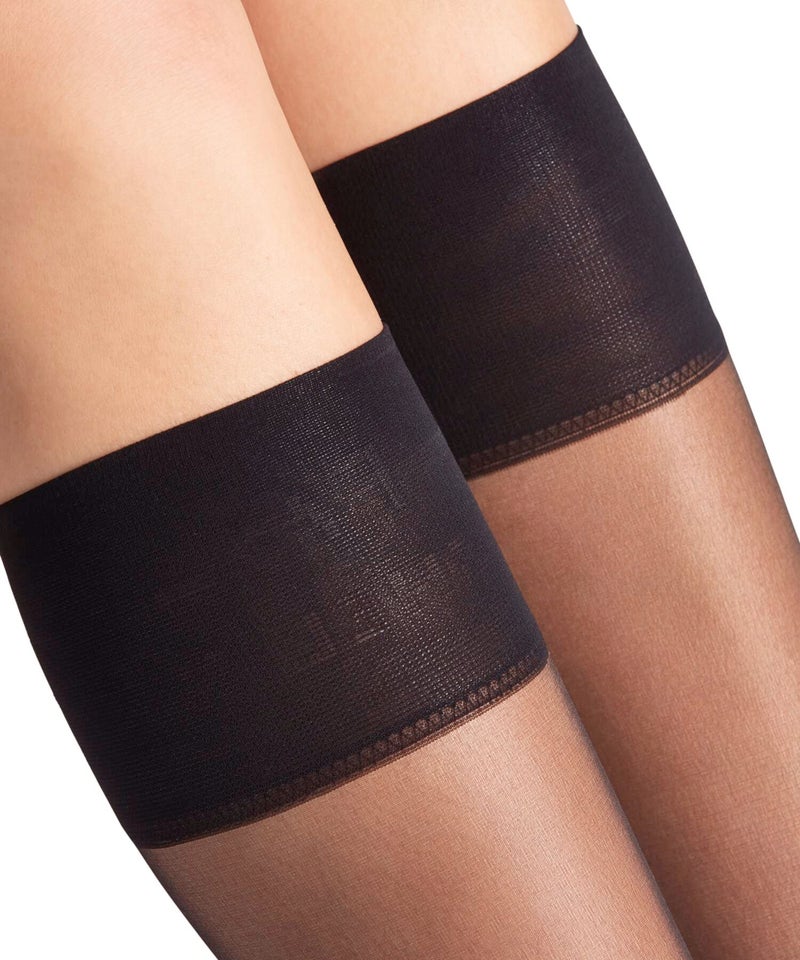 FALKE Women's Shelina 12 Denier Ultra Sheer Knee High Socks, Black (Black 3009), 5-7.5 - Image 3