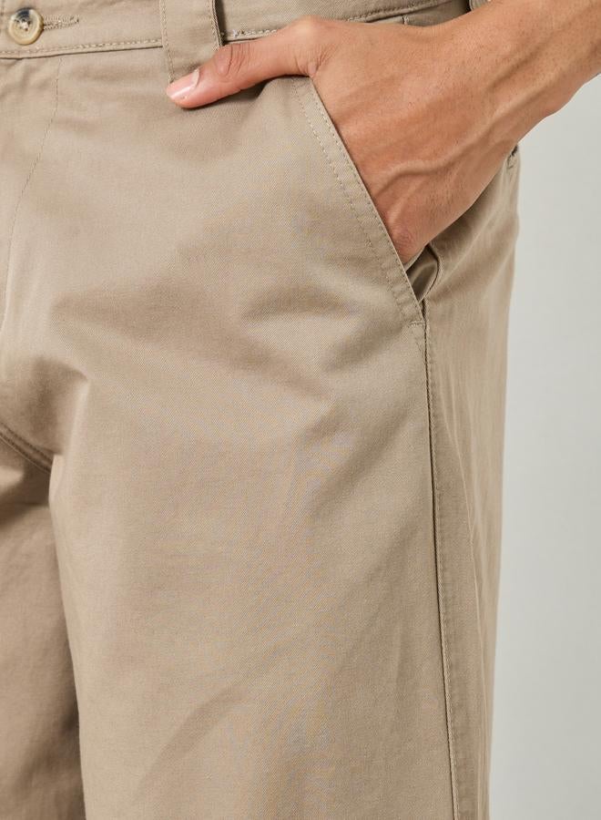 Styli Men Beige Baggy Fit Trousers - Image 3