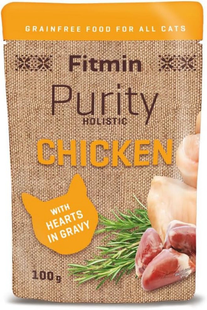 فيتمين علبة طعام Fitmin Purity Chicken Pouch with Hearts للقطط، وزنها 100 جرام - Image 1