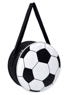 SANMUGEED Football Lunch Bag, Football Lunch Box for Boys with Strap, Insulated Reusable Round Thermal Bags for Kids Lunch Tote Cooler Bags Lunch Snack Bag for School Picnic Camping Outdoor  - Image 1