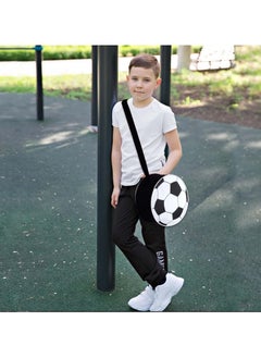 SANMUGEED Football Lunch Bag, Football Lunch Box for Boys with Strap, Insulated Reusable Round Thermal Bags for Kids Lunch Tote Cooler Bags Lunch Snack Bag for School Picnic Camping Outdoor  - Image 5