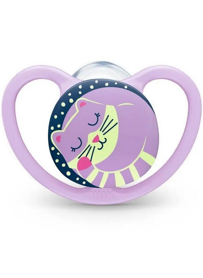 نوك لهاية سبيس نايت سيليكون من 6 إلى 18 شهرًا، عبوة من قطعتين - Image 5