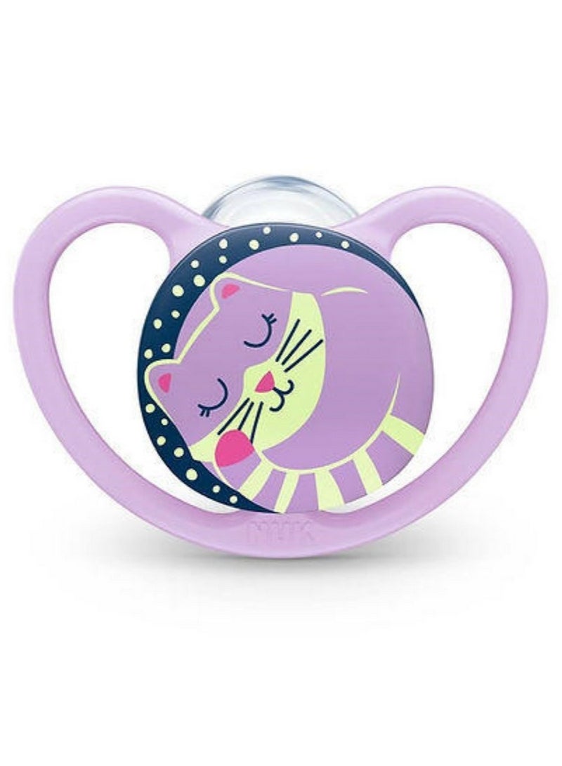 نوك لهاية سبيس نايت سيليكون من 6 إلى 18 شهرًا، عبوة من قطعتين - Image 4