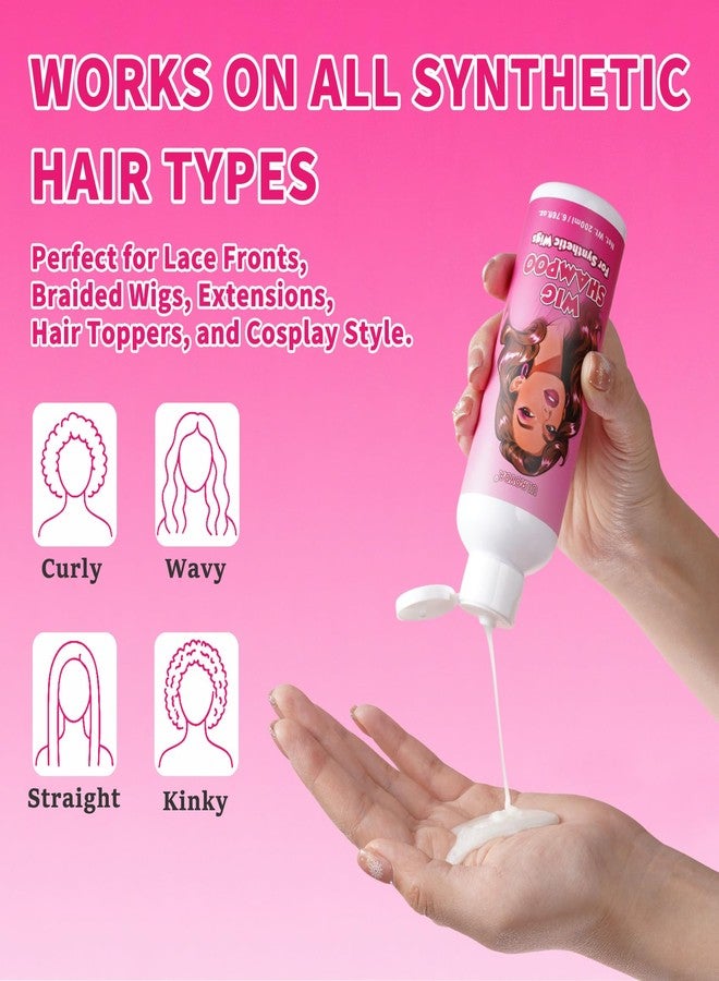 ulroyda Wigs Shampoo for Synthetic Hair, Weaves & Extensions | Deep Clean & Odor Removal | Anti-Frizz, Easy Detangle & Color-Safe, Keratin Jojoba Formula, 6.76 oz - Image 5