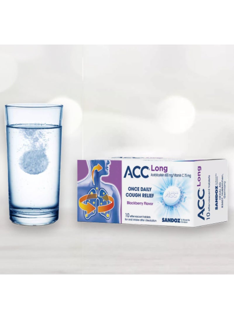 ACC أقراص ACC طويلة 600 ملغ 10 حبة - Image 2