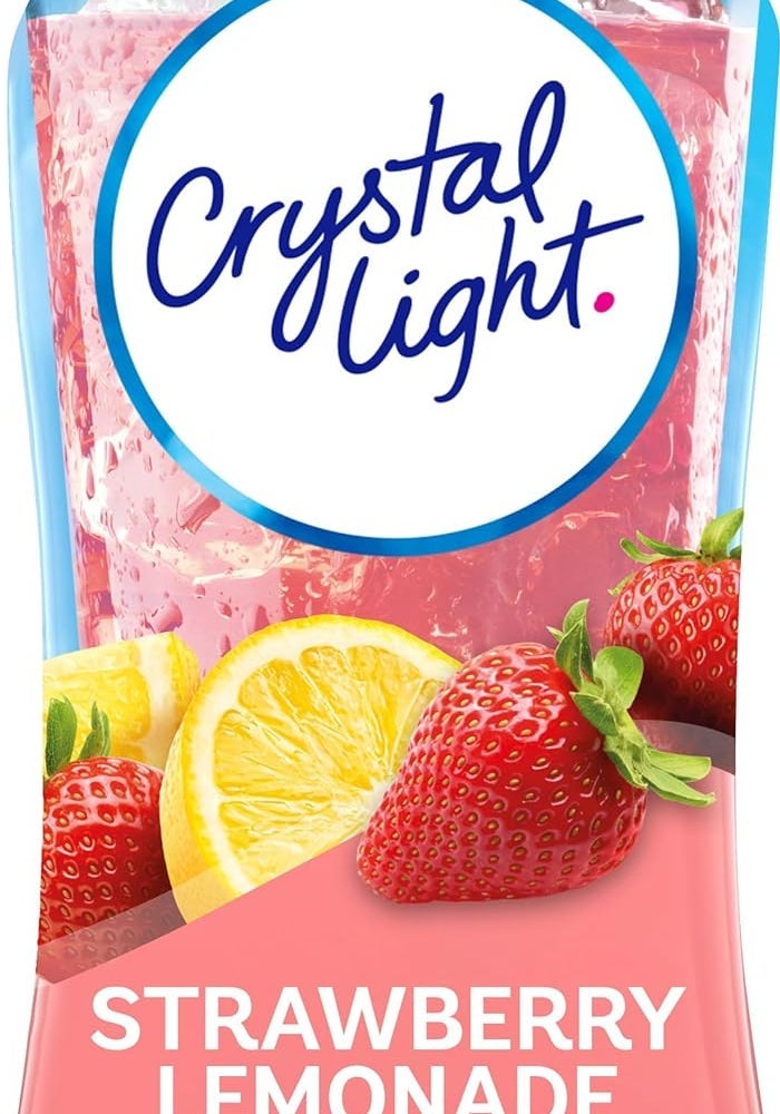 Crystal Light Sugar Free Strawberry Lemonade Drink Mix - 24 Servings Liquid Concentrate - Image 1