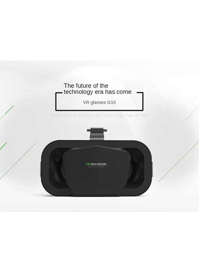 VR SHINECON Adjustable 3D VR Virtual Reality Glasses with Controller, VR Headset Compatible with 4.7 to 7 Inch ios and Android Phone, Anti Blue Light Headset for Games and Movies, Lightweight Design, Black - Image 2