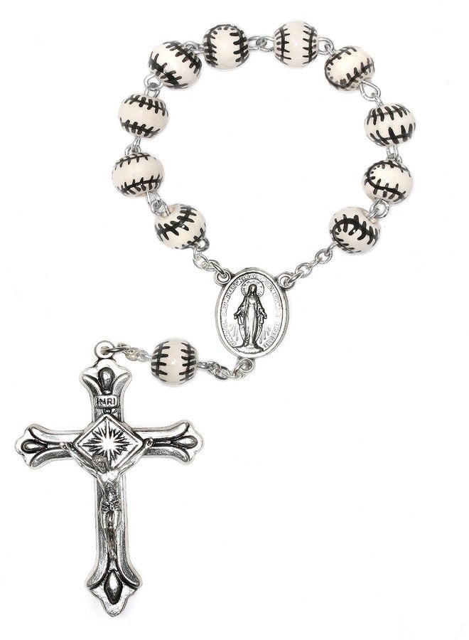 Rosaries مسبحة رياضية بيسبول بجيب لعقد من الزمن (التواصل، التأكيد، RCIA، عيد الميلاد، المزيد) (بيسبول بجيب) - Image 1