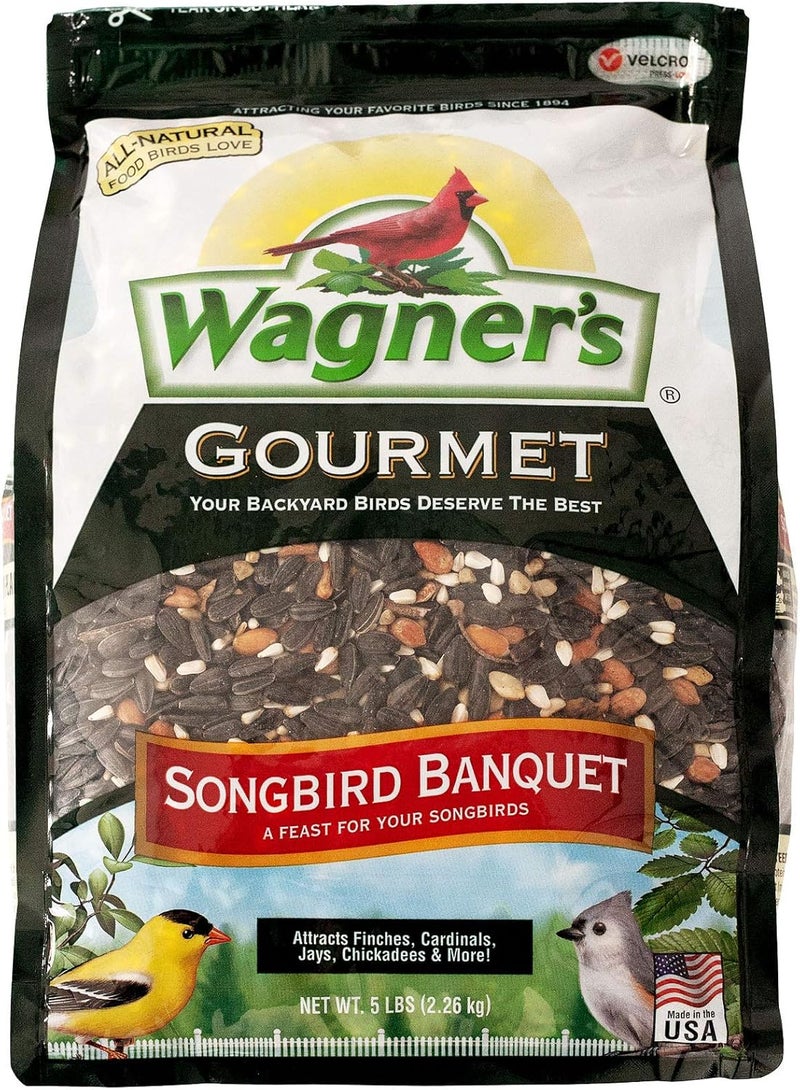 فاجنرز طعام الطيور البرية Wagner’s 82042 Songbird Banquet، كيس وزنه 5 أرطال - Image 1