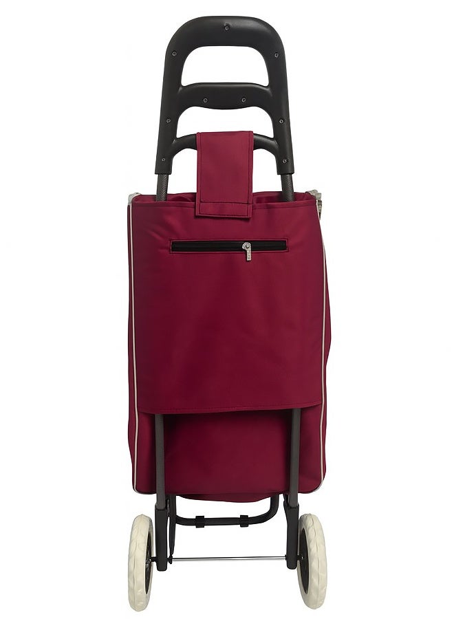 إيه جي دي عربة تسوق عصرية قابلة للطي، بعجلات سلسلة، وسعة كبيرة، مثالية للتسوق والحدائق والرحلات - Image 5