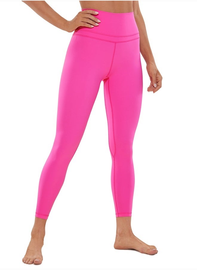 CRZ YOGA Womens Naked Feeling Workout 7/8 Yoga Leggings - 25 Inches High Waist Tight Pants Hibiscus Purple X-Large 