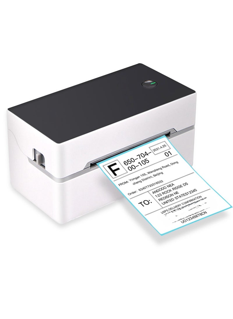 Desktop Shipping Label Printer High Speed USB  BT Direct Thermal Printer Label Maker Sticker 40-80mm Paper Width - Image 1
