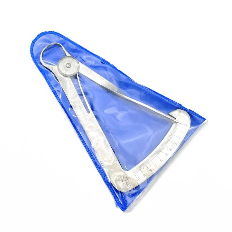 Stainless Steel Inside Calipers Gauge Measuring Caliper 0-10mm Rubber Sheet for Diamonds Jewelry Stones Measure Tools