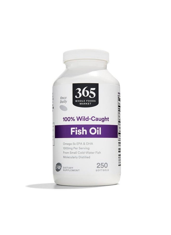 365 by Whole Foods Market - 365 by Whole Foods Market, Fish Oil 1000 Mg Softgels, 250 Count - Image 1