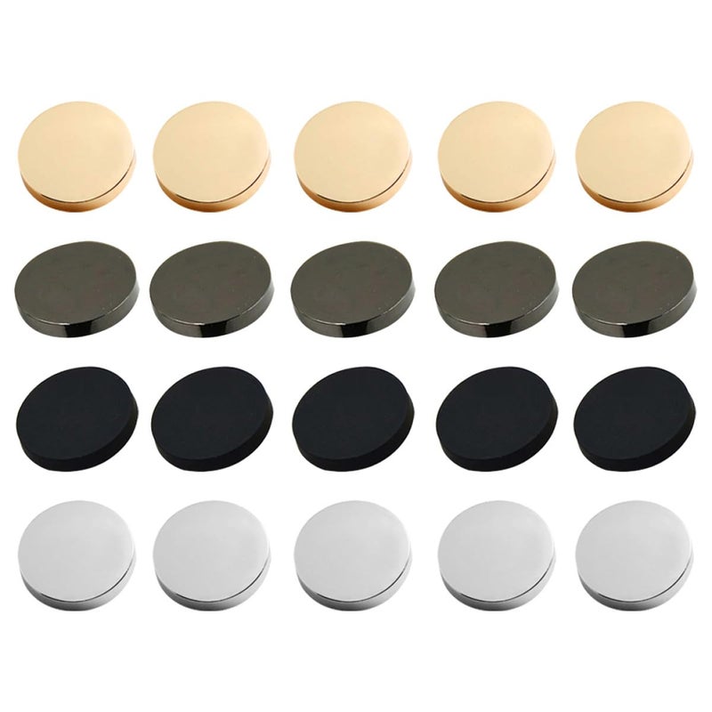 40 Pcs 20mm Alloy Metal Coat Buttons Assorted Colors For DIY Sewing Crafts - Image 2