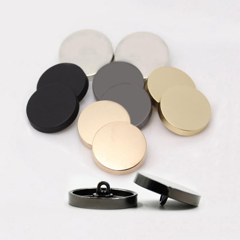 40 Pcs 20mm Alloy Metal Coat Buttons Assorted Colors For DIY Sewing Crafts - Image 5