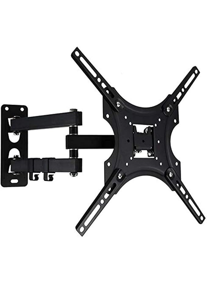 Wall-mounted TV bracket for most 14-55 inch flat screen TVs, universal wall TV mount with adjustable up and down movement, long-arm swivel bracket - Image 2