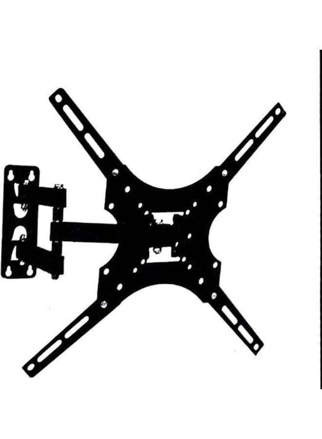 Wall-mounted TV bracket for most 14-55 inch flat screen TVs, universal wall TV mount with adjustable up and down movement, long-arm swivel bracket - Image 4