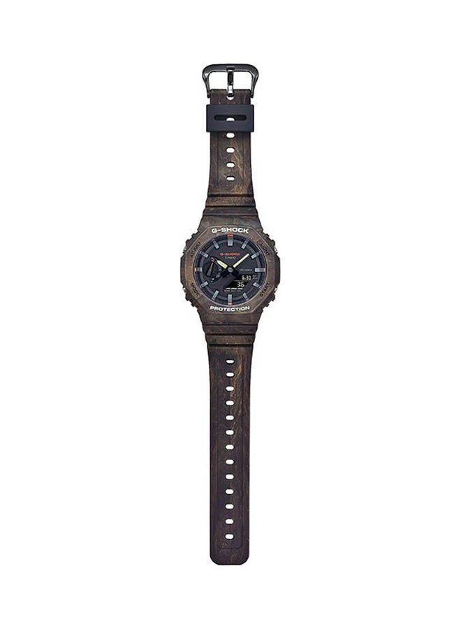 كاسيو Men Resin Chronograph Watch GA-2100FR-5ADR - Image 2