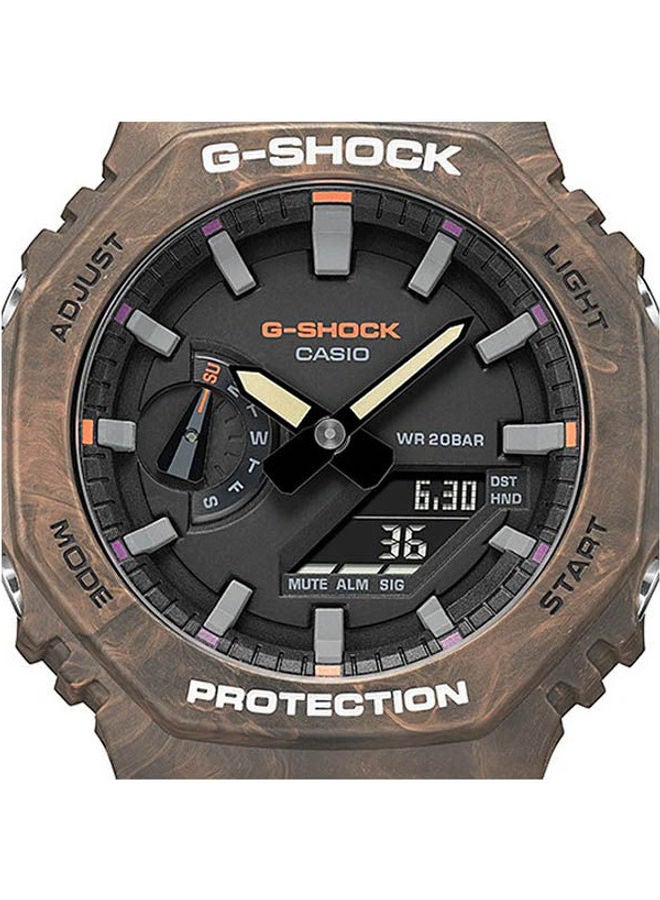 كاسيو Men Resin Chronograph Watch GA-2100FR-5ADR - Image 4