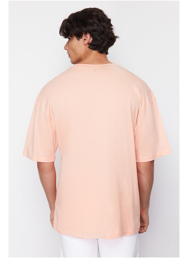 Dusty Rose Oversize/Wide Cut Crew Neck City Printed 100% Cotton T-Shirt TMNSS20TS1102 - pzsku/Z557987CC68A9B9E4A0B7Z/45/_/1730941484/1b52e1d2-b61e-4068-abd8-d2cc32e77832